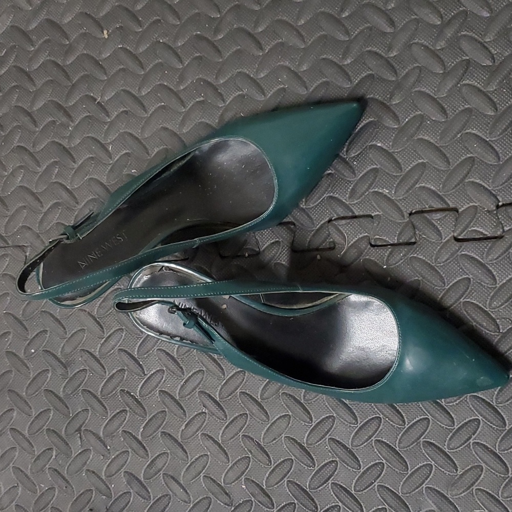Forest Green Nine West Pumps 8.5